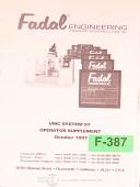 Fadal-Fadal VMC System 97, Operator Supplement 1997-97-01